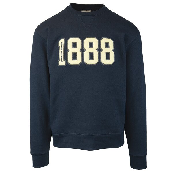 Felted 1888 Utah State crew sweatshirt navy